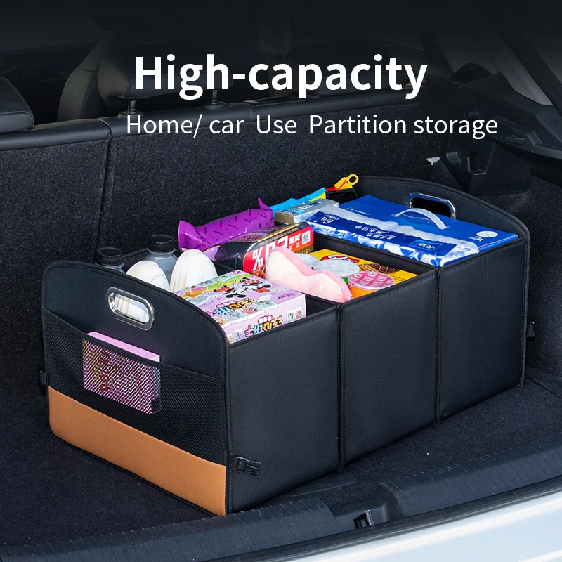 Hochwertige faltbare Kofferraum-Organizer-Aufbewahrungsbox, waschbar, ordentlich H605