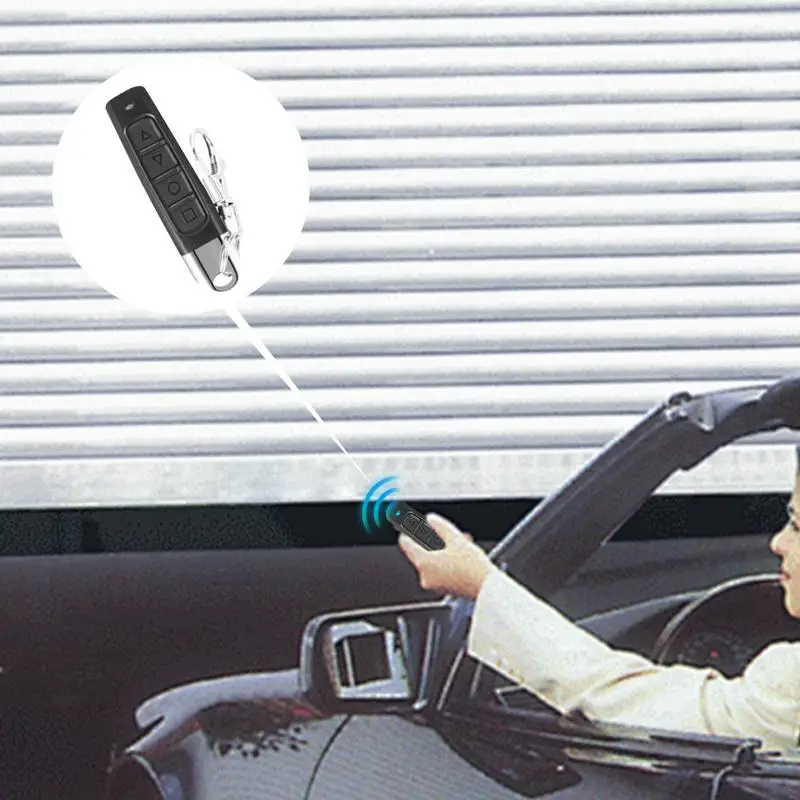 Garage Door Key Fob Programmable 4-Button Duplicator Gate Opener Electric Gate Remote Gate Openers Universal Garage Remote