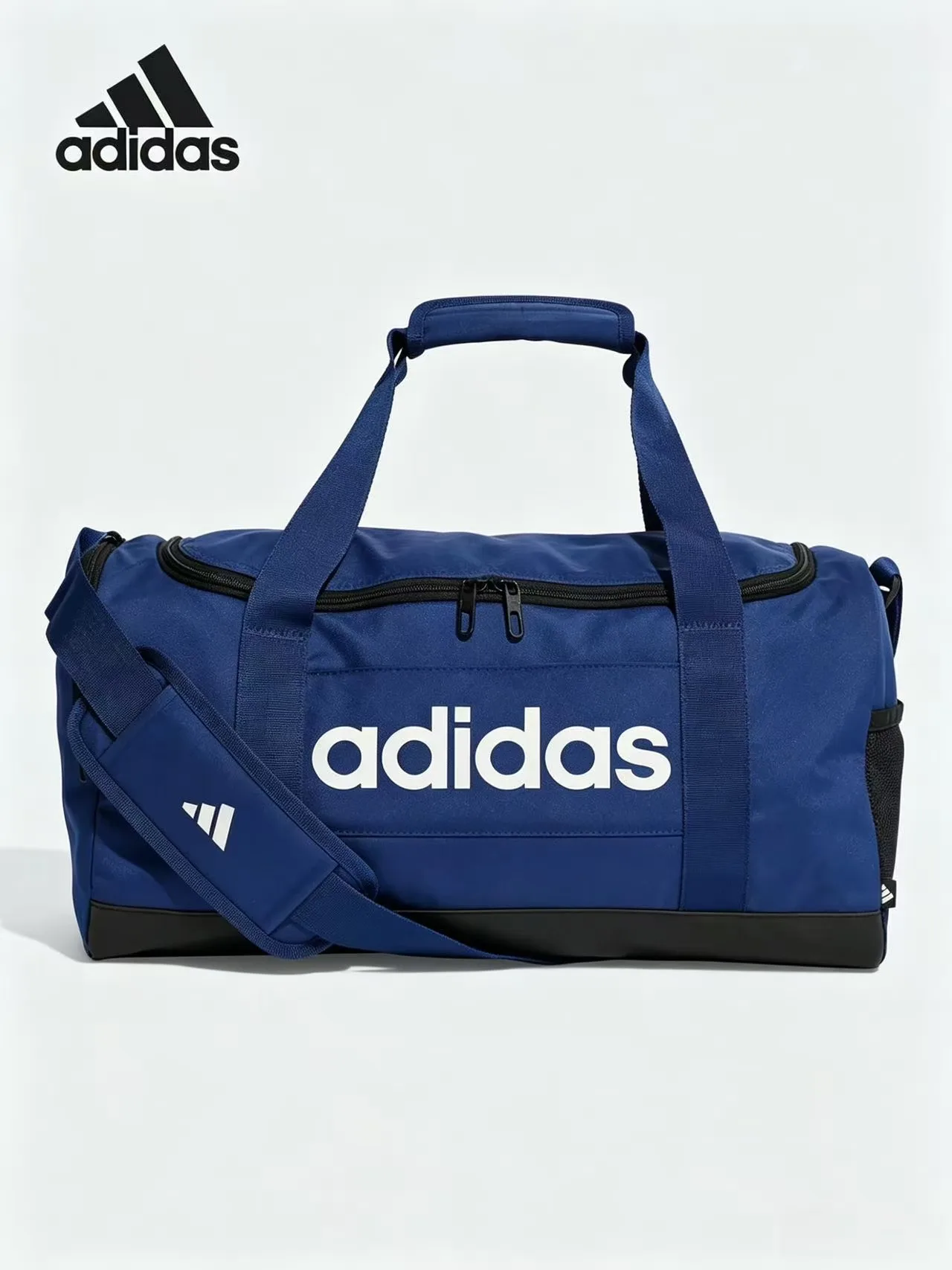 Adidas Unisex Barrel Duffle Sports Bag Gym Training Handbag Crossbody Bag Portable Large Capacity Travel Luggage Bag IN6111