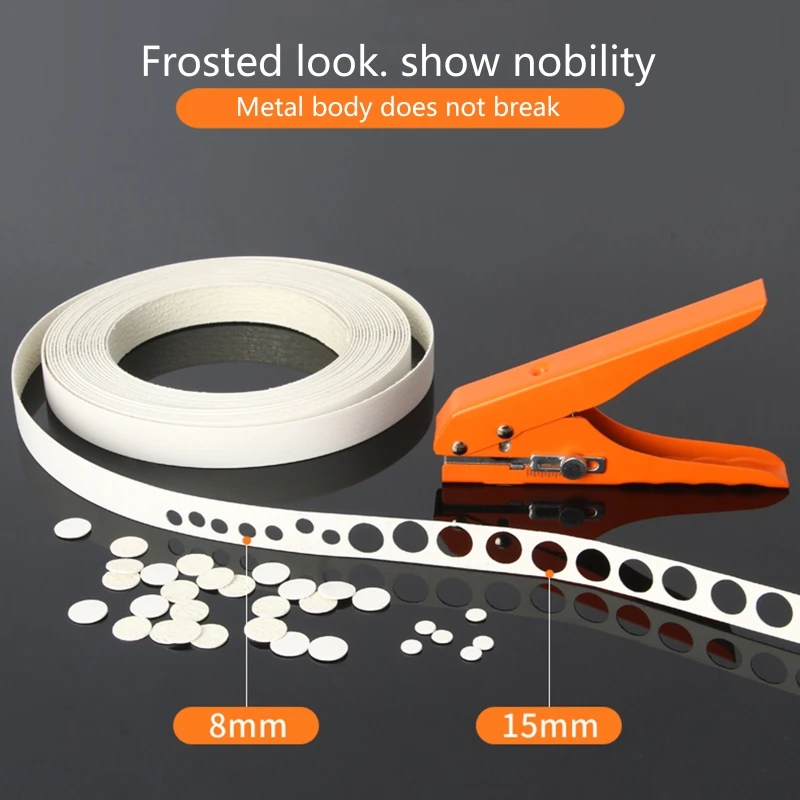 T50 3 in 1 8mm 15mm Screw Covers Hole Punch Multifunctional Edge Banding Punching Pliers PVC Hole Punch Pliers for Bank Card