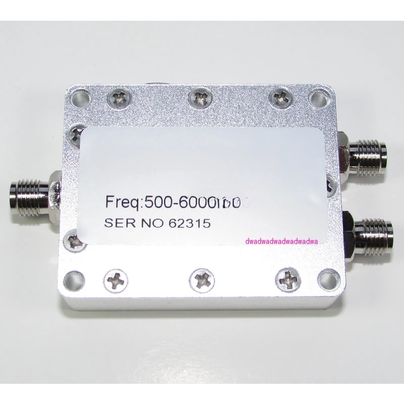 PD-0.5/6-2S 0.5-6GHz 30W SMA RF 1/2 power splitter, impedance 50 ohm, insertion loss ≤ 1.0dB