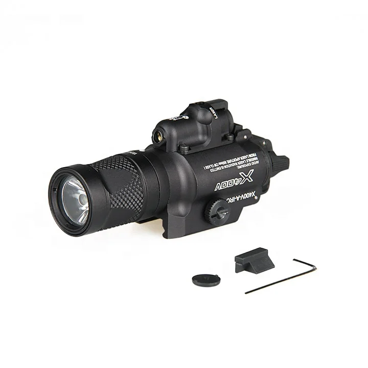 YYHCHunting flashlight Aluminum X400V  Flashlight with Red Laser Tactical Flashlight HK15-0083