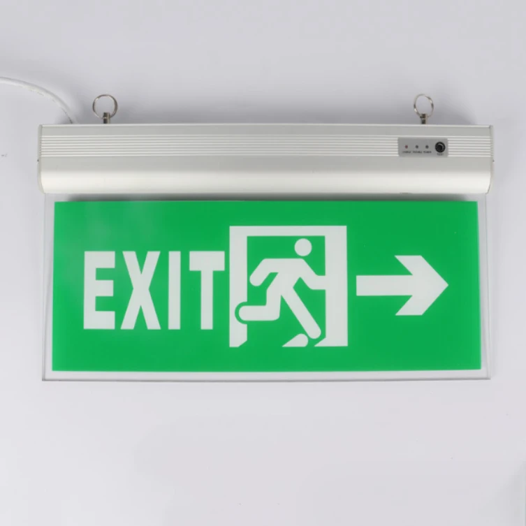 Hotel fire safety evacuation indicator light escape fire green box exit sign step corridor charging emergency lighting