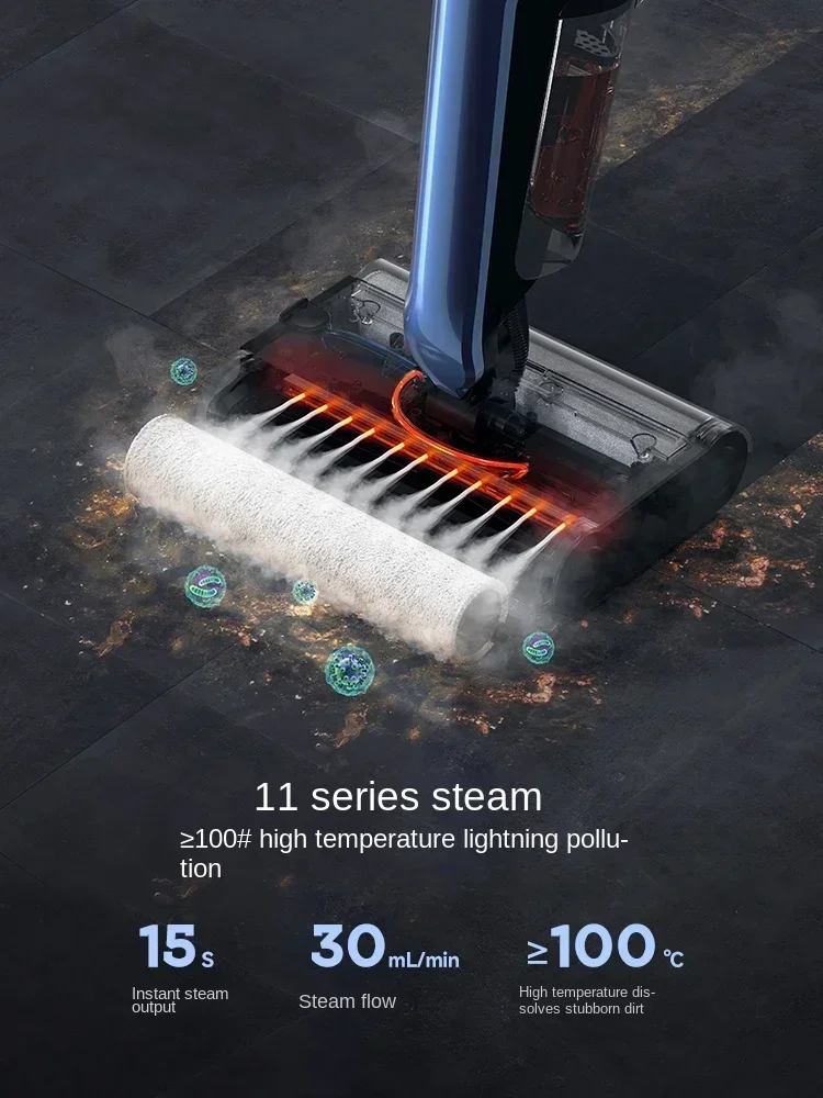 Original  Deerma X30 Steam floor washer Household appliances double roller brush automatic dry and wet cleaning, vacuuming and