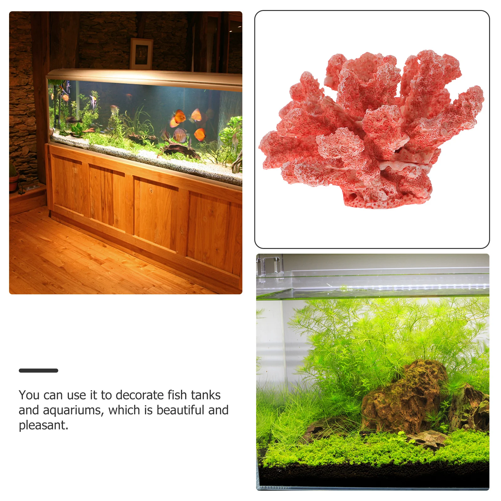 

Fish Tank Coral Resin Decoration Artificial Aquarium Coral Creative Decor Small Aquarium Plant Fish Tank Decor