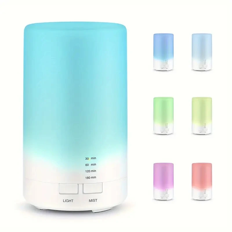 USB Air Humidifier, 70ML Essential Oil Diffuser, Quiet Humidifier, Natural Home Fragrance Aroma Diffuser with Night Lights