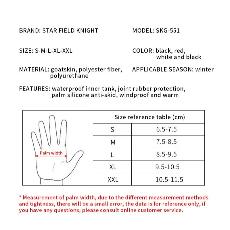 SFK Genuine Leather Motorcycle Gloves Waterproof Guantes Moto Kuncle Protection Winter WarmRacing Luvas Motorbike Riding