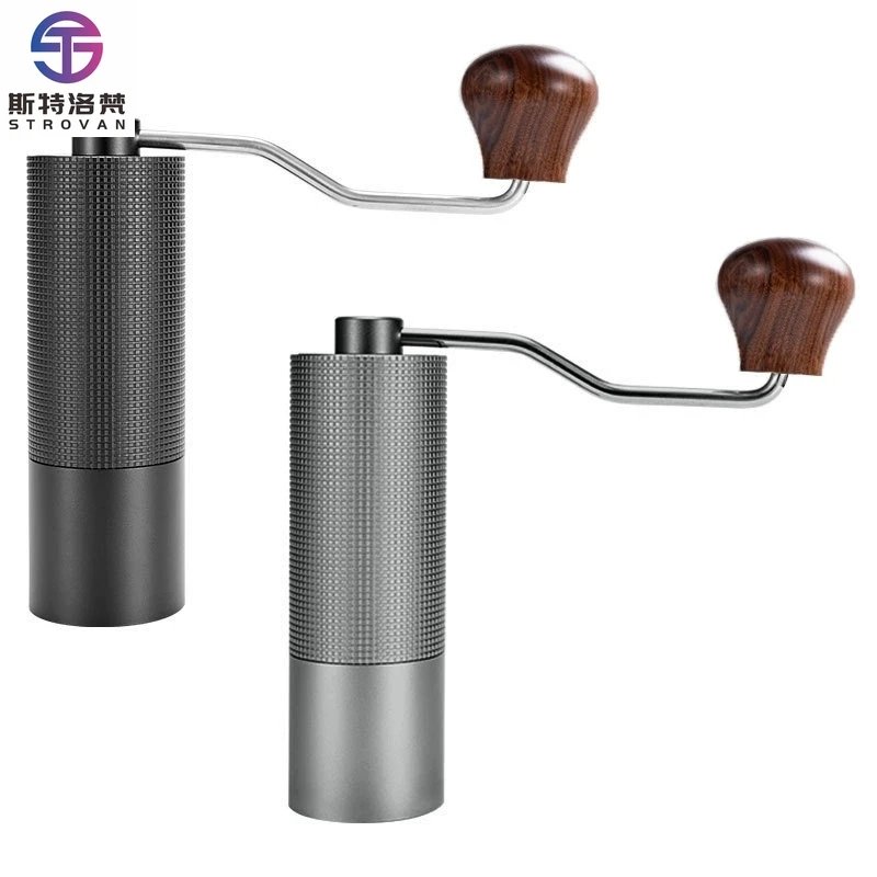

West Green Stainless Steel Manual Handle Coffee Grinder Modern Anti-Slip Coffee Bean Grinder Coffee Machine
