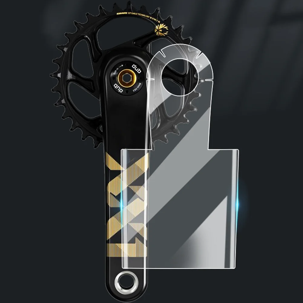 Mountain Bike Crank Protector, Reliable TPH Film Material, Easy Application, Suitable for Carbon Fiber and Aluminum Alloy Cranks