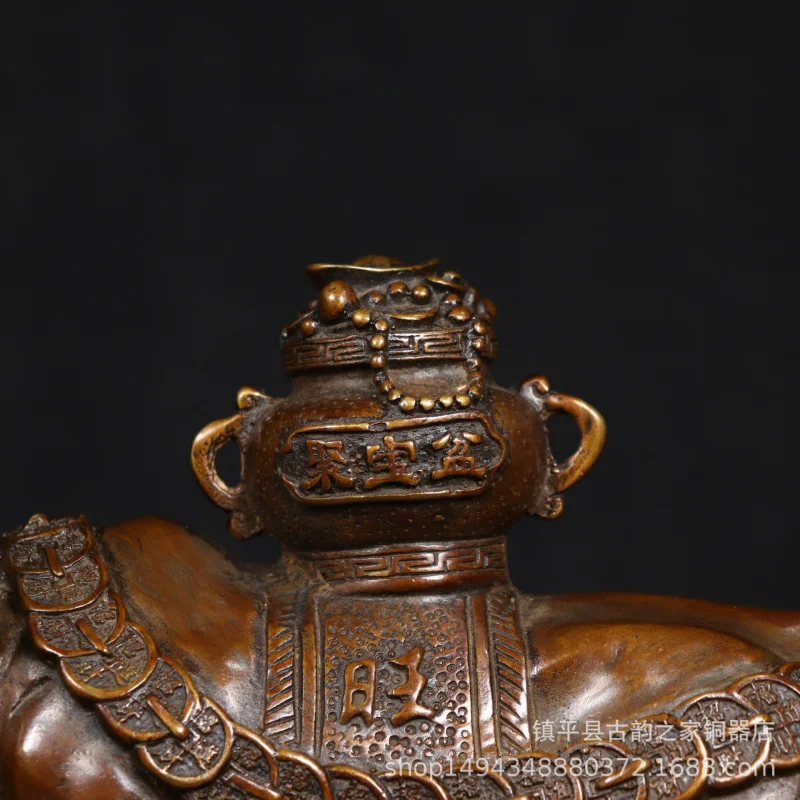 

Brass Ox Large Cornucopia Ox Mascot Zodiac Ox Home Auspicious Decoration Ornament Craft