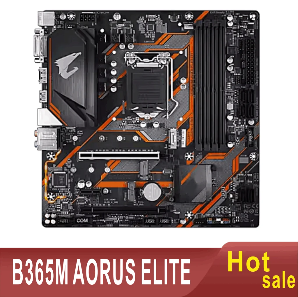 B365M AORUS ELITE LGA 1151 DDR4 Micro ATX 100% Tested OK Fully Work