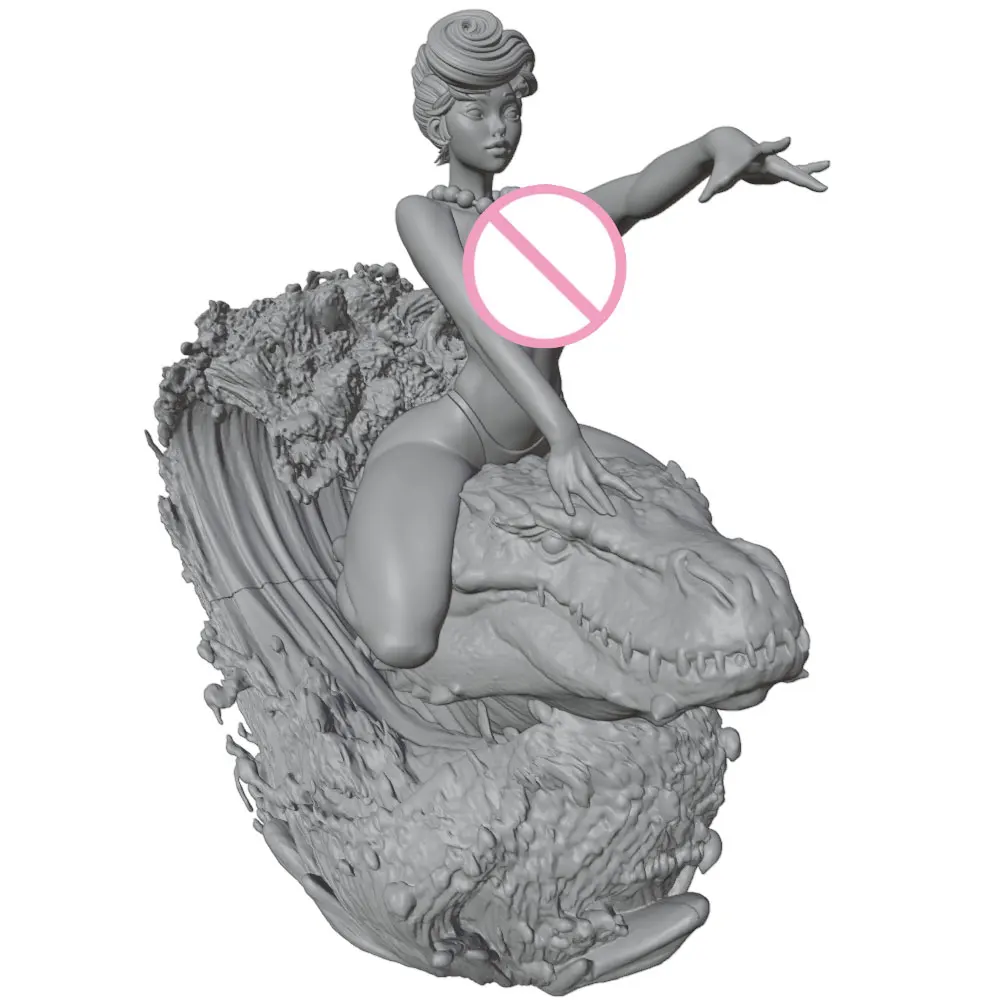 75mm100mm120mm150mm Anime Character Statue GK Miniature 3D Printed Gray Model Figurine DIY Doll Model Unassembled And Unpainted