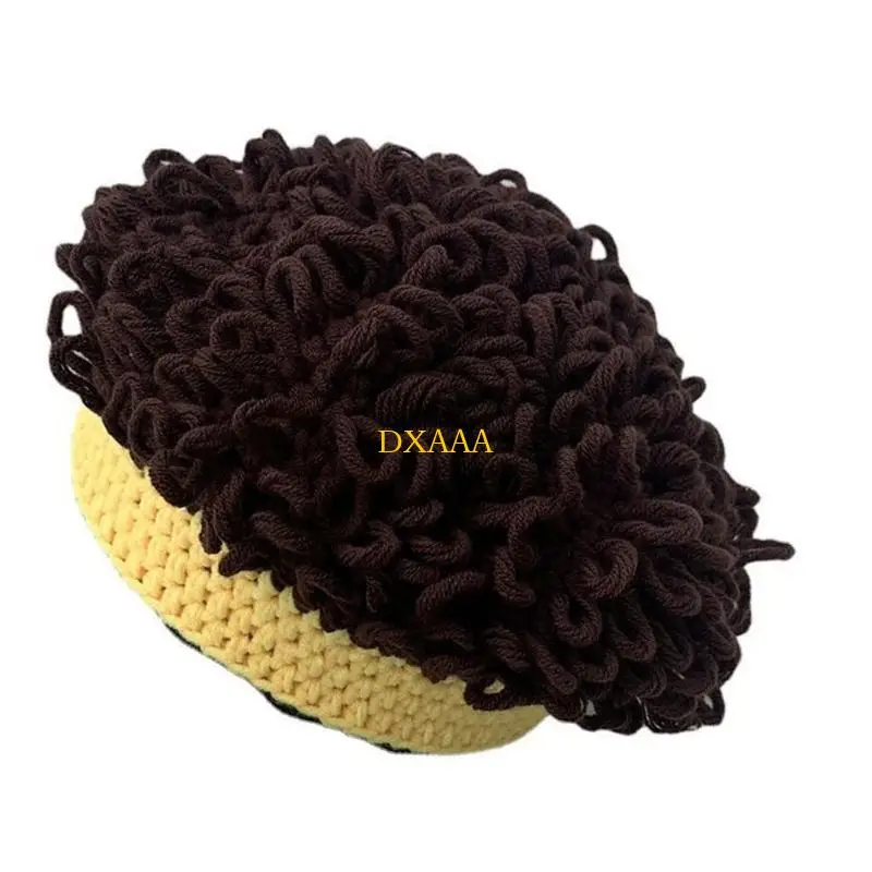 DXAA Gorra Divertida con diseño Afro para niños niñas 3 a 8 años Accesorio Fiesta Transpirable y fácil Lavar