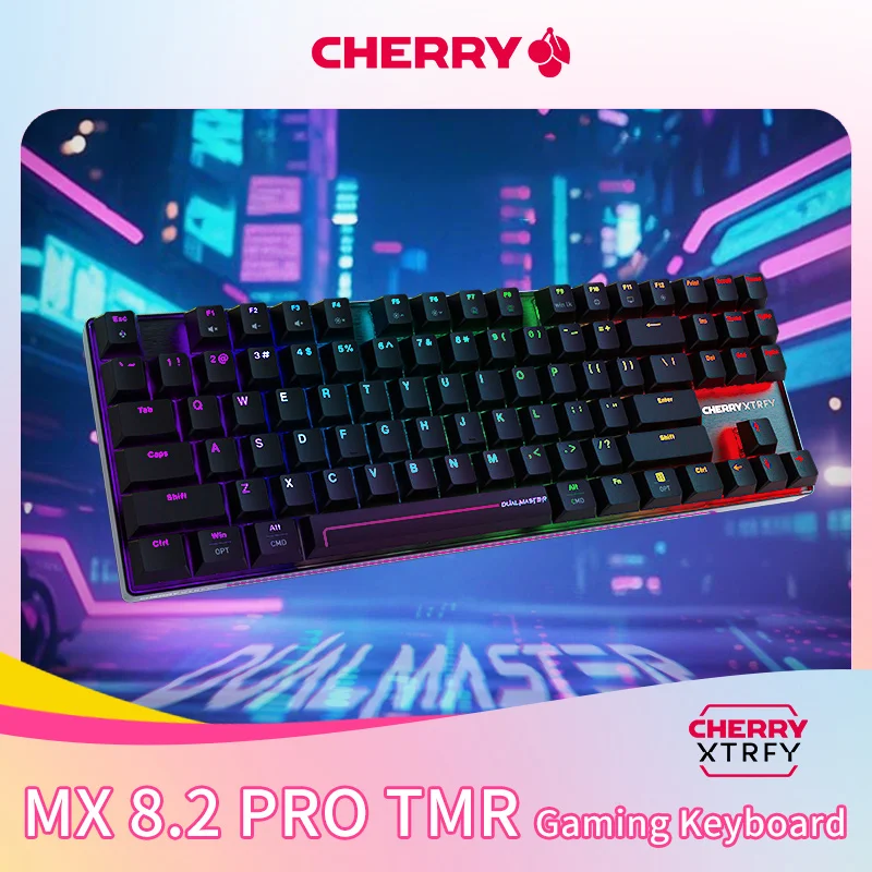 

CHERRY MX 8.2 PRO TMR Gaming Keyboard Wireless Hall Effect 0.01mm Rapid Trigger 8000Hz Polling Rate Customized Switch Hot Swap
