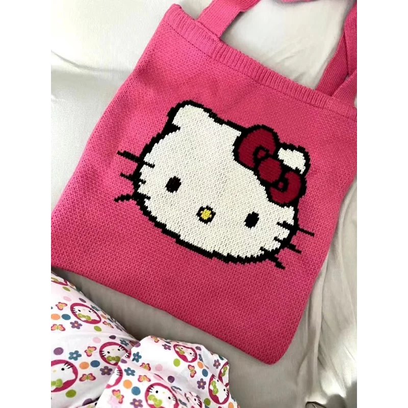 Sanrio Nieuwe Hello Kitty Crossbody Handtas Schattige Cartoon Casual Schouderpad Met Grote Capaciteit Lichtgewicht Schoudertas