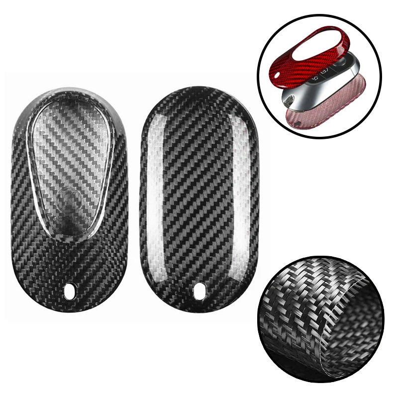 Carbon Fiber Black Red TPU Key Cover Shell Remote Smart Soft Fob For Mercedes Benz S Class S400 S320l S350l S450l S500l 2021