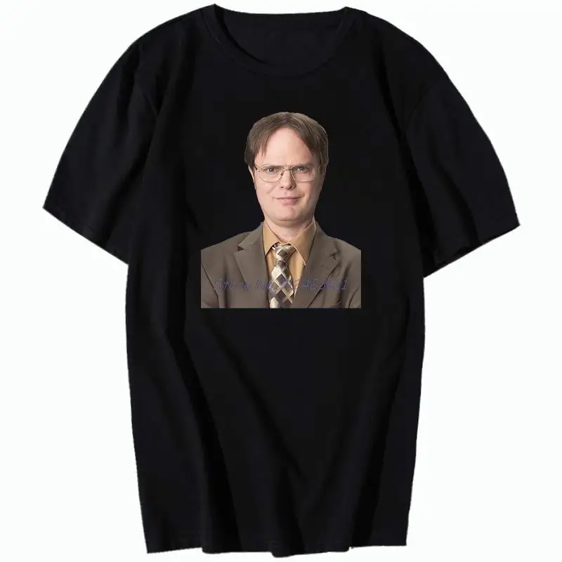 Dwight Schrute the Office Tribute Big Size Graphic T-Shirt Men's Cotton Short Sleeve Fashion Print Top