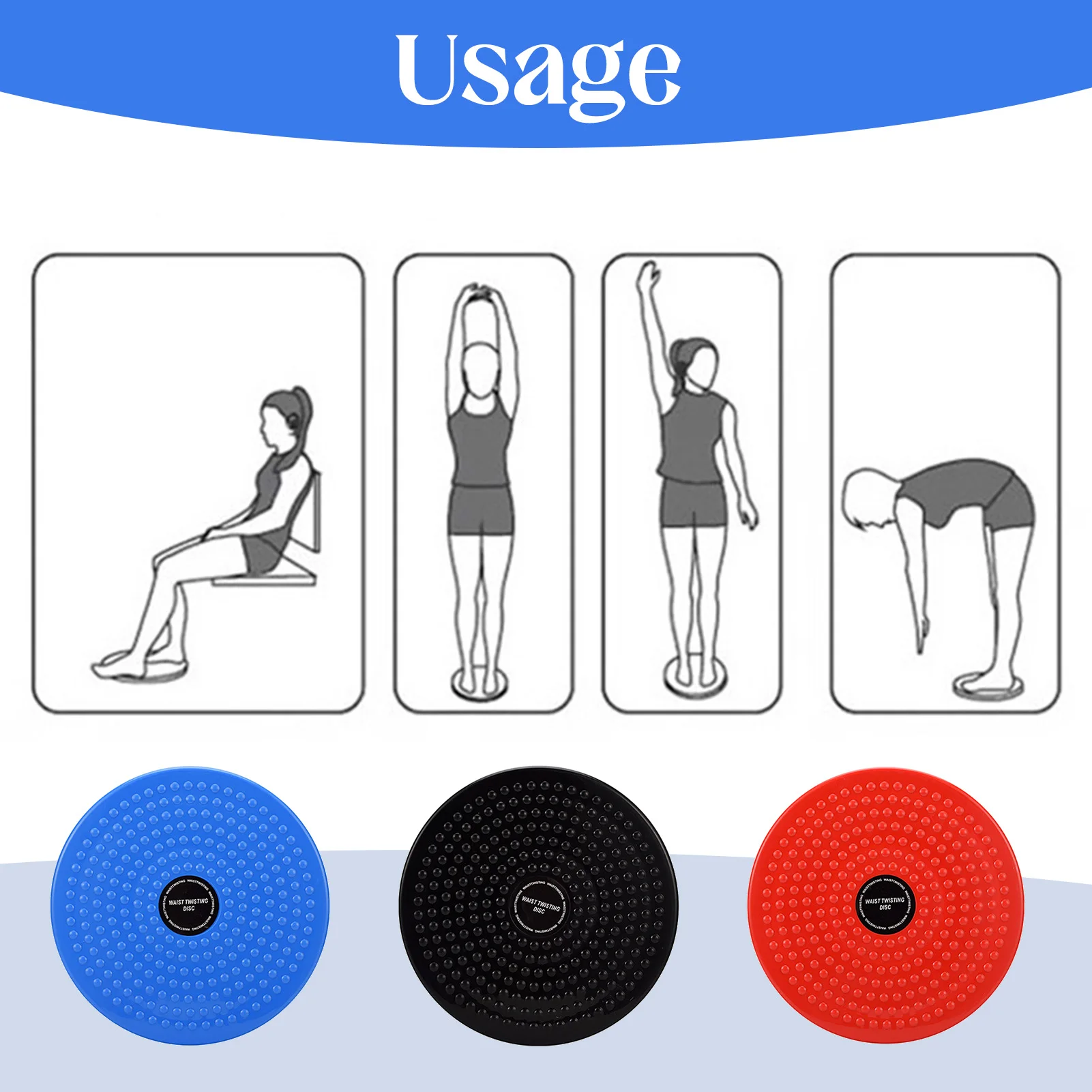 Body Shaping Twisting Waist Disc Weight Lose Trainer Exercising Board for Home Gym Women and Men