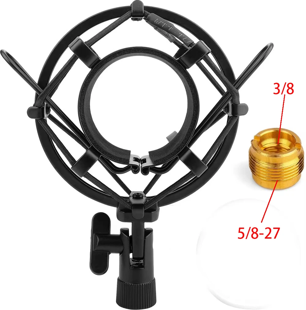 4.5cm Black Spider Large Diameter Condenser Mic Shock Mount Holder Vibration Cradle for  Black Spider Large Diameter Condenser