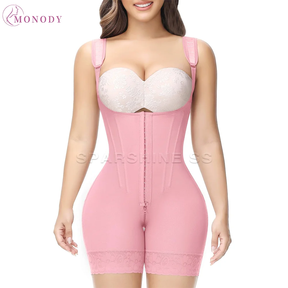 

Fajas Colombianas Body Shaper Postpartum Post Surgery Compression Shapewear with Bones Butt Lifter Garment Slimming Body Shaper