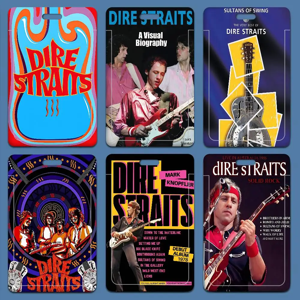 

Новые мультяшные бейджи-держатели D-Dire S-Straits Singer Band, шнурки для ключей, женские держатели для карт, нашейные ремешки, студенческие удостоверения