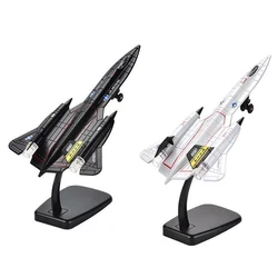 Alloy SR-71 Blackbird Strategic Bomber Fighter Reconnaissance Aircraft Airplane Battle Plane Model Sound and Light Kids Toy Gift