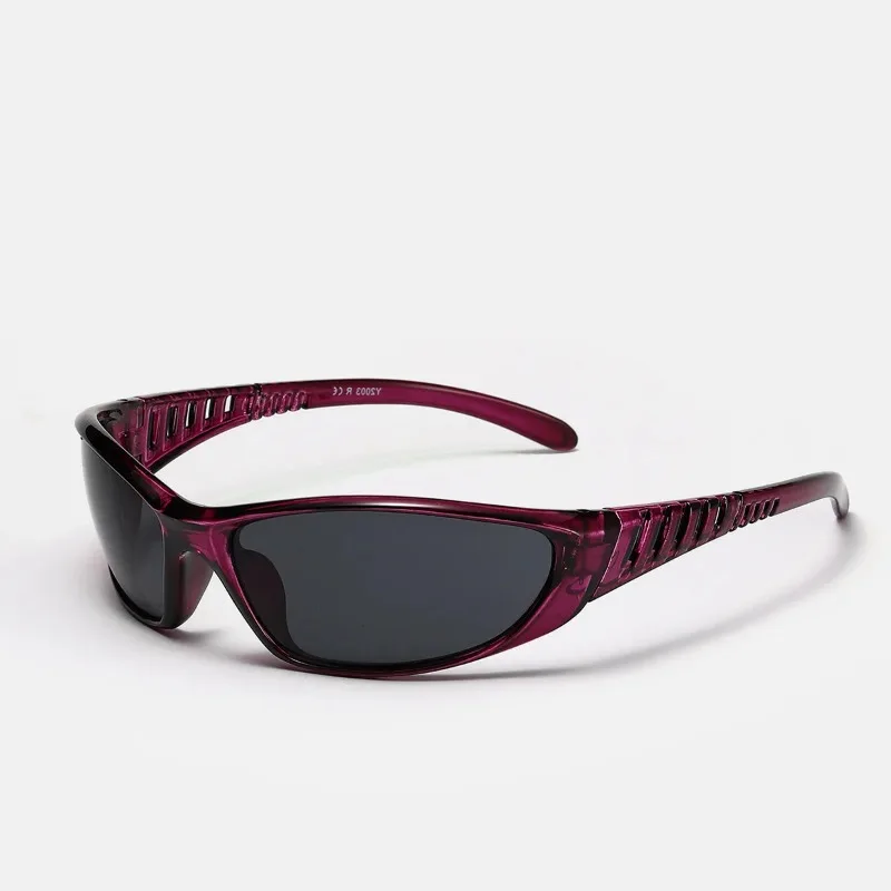 Y2K Silver Sunglasses Color Hollowed Out Future Sense Of Technology Hot Girls Net Red Sunglasses Women Sunglasses Trendy Men - view 5
