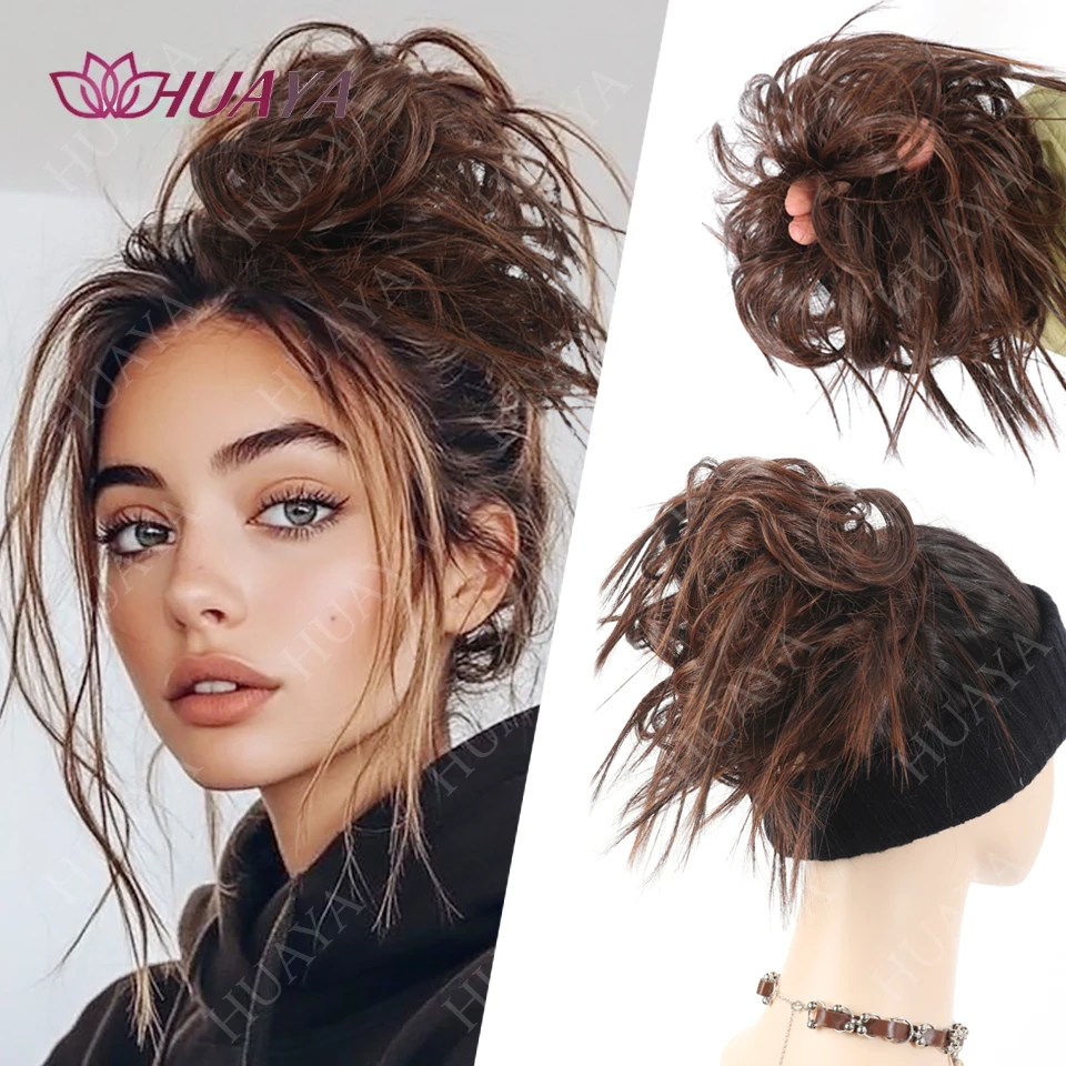 

Синтетическая грязная прямая эластичная резинка для волос, пушистая, легко стиляемая, подходит для ежедневного использования