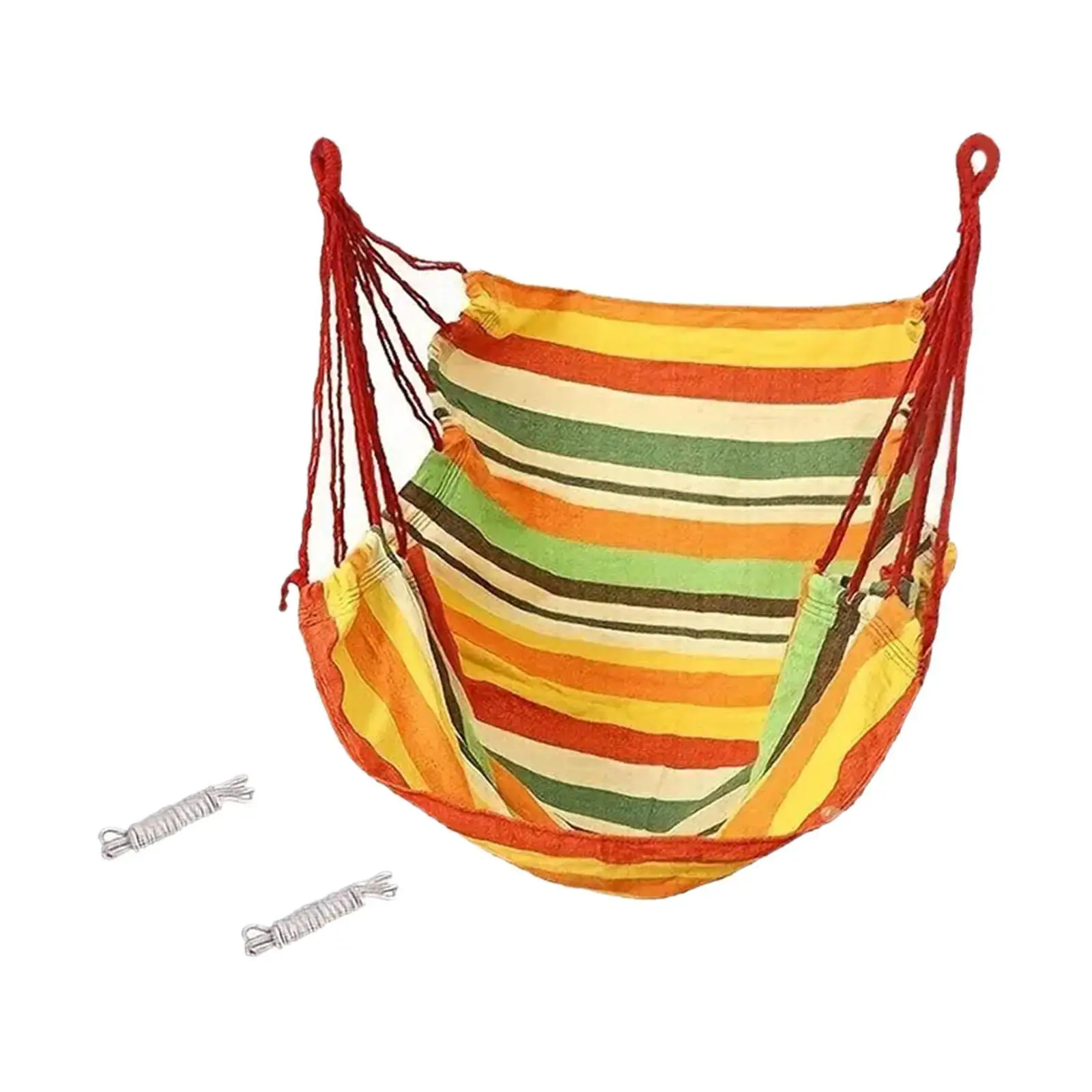Hanging Rope Swing Portable Hanging Chair Indoor Soft Hammock Chair Hanging Hammock Chair for Park Outdoor Yard Backyard Patio