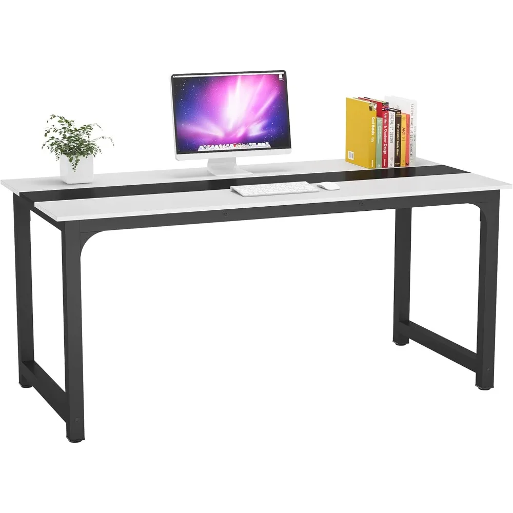 

Modern Computer Desk, 70.8 x 31.5 inch Large Office Desk Computer Table Study Writing Desk Workstation for Home Office