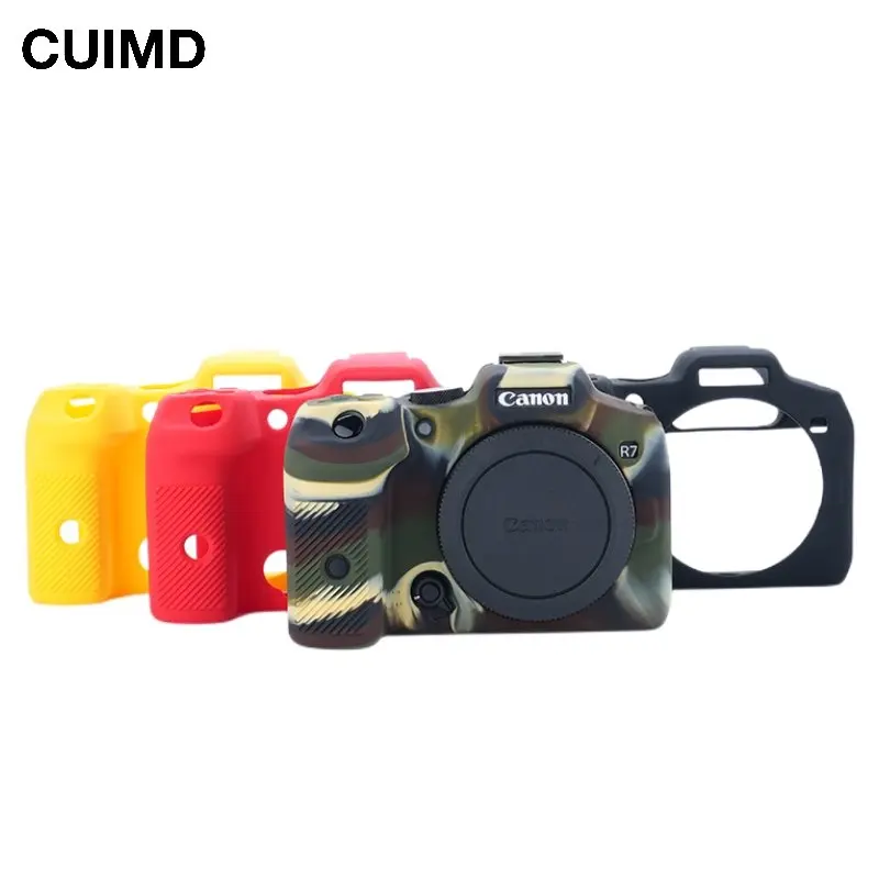 

Silicone Armor Skin Camera Case Body Cover Protector for Canon EOS R7 Digital Camera