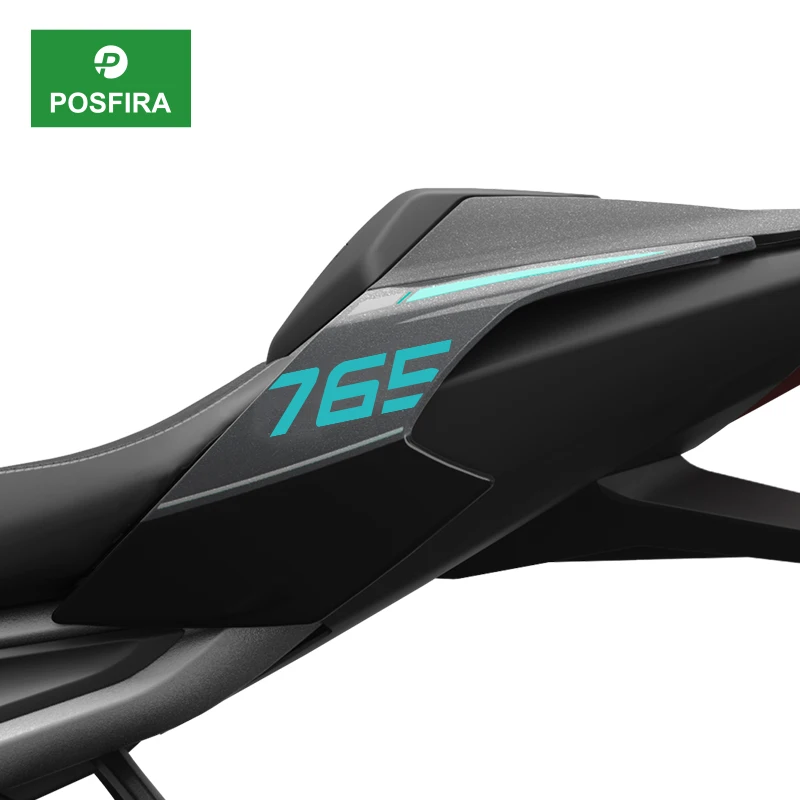 

POSFIRA Motorcycle Rear Seat Sticker Vinyl Decals for Triumph Street Triple 765 R RS 765R 765RS 2023 2024 2025 2026 Accessories