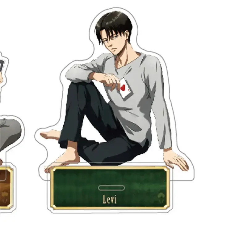 Attack on Titan Anime Levi Mikasa Ackerman Eren Armin Acrylic Stand Erwin sitting position Action Figure Dot Pixis