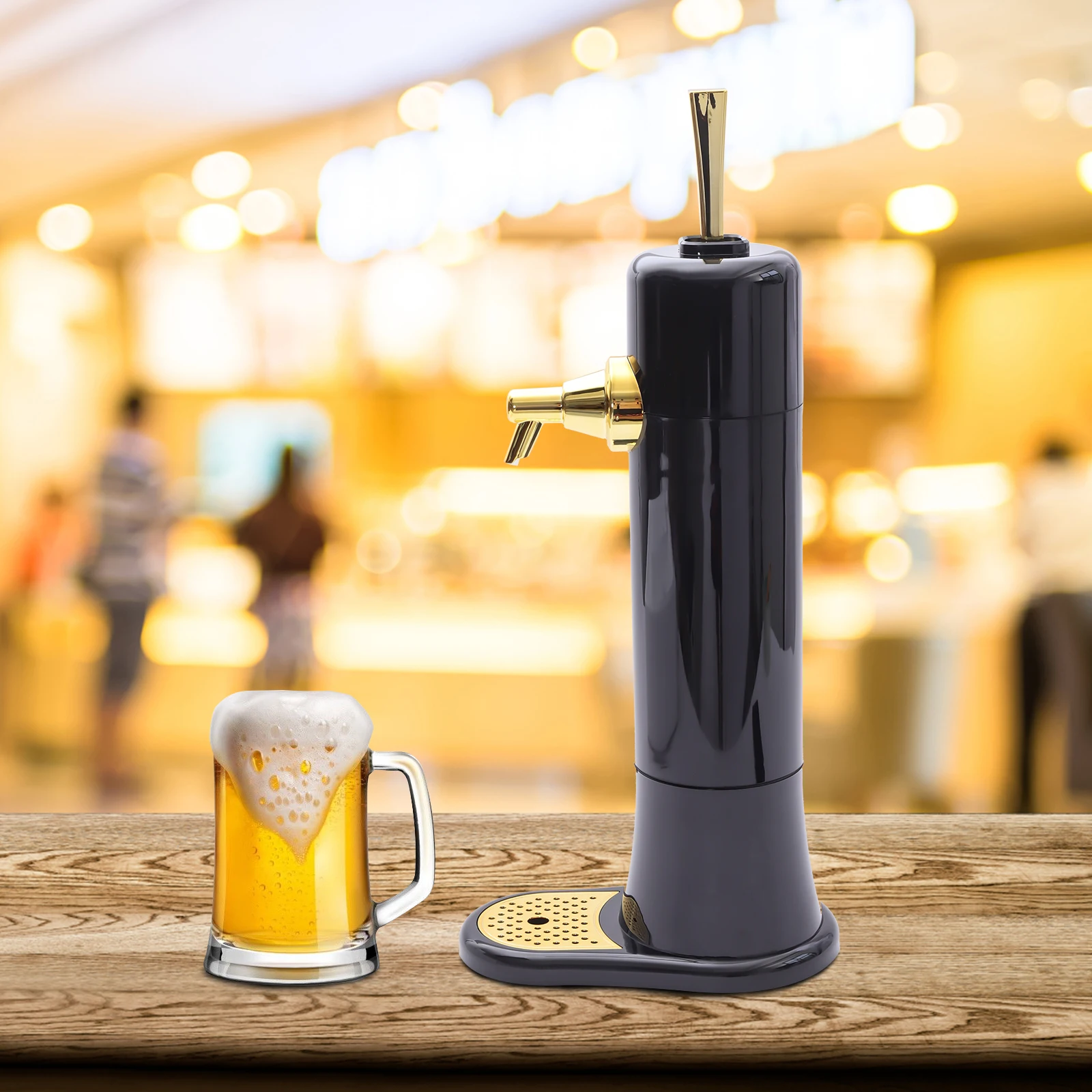 Beer Foam Maker Beer Dispenser Converts Any Can Bottle Into Draft with Cooling Bottle Into Draft with Cooling Function