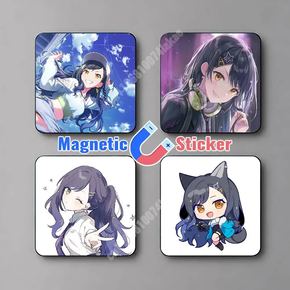 Vivid Bad Squad An Shiraishi Magnetic Sticker Removable Fridge Decal for Metal Surfaces Magnet