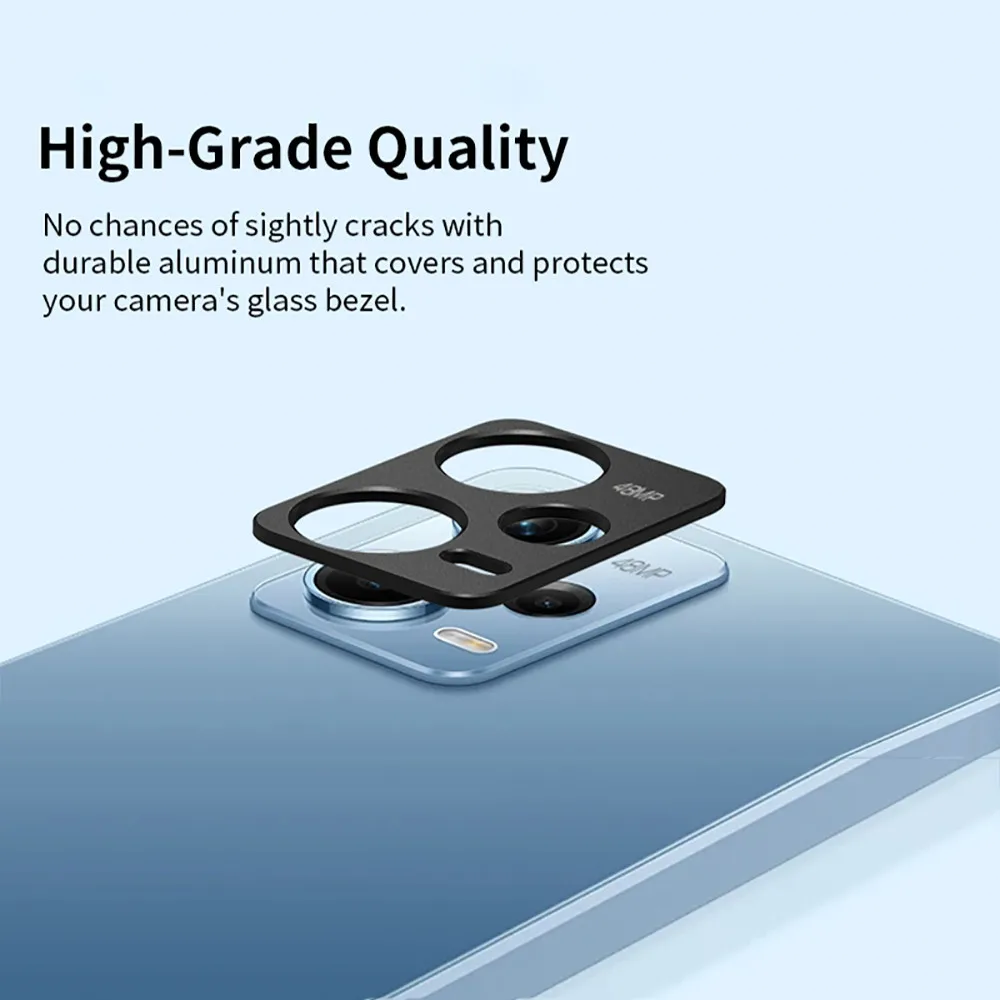 Aluminum Alloy Camera Protector For Xiaomi Redmi Note 12 Pro Plus 5G Redmy Note12 ProPlus 12Pro Back Lens Ring Bumper Cover Film