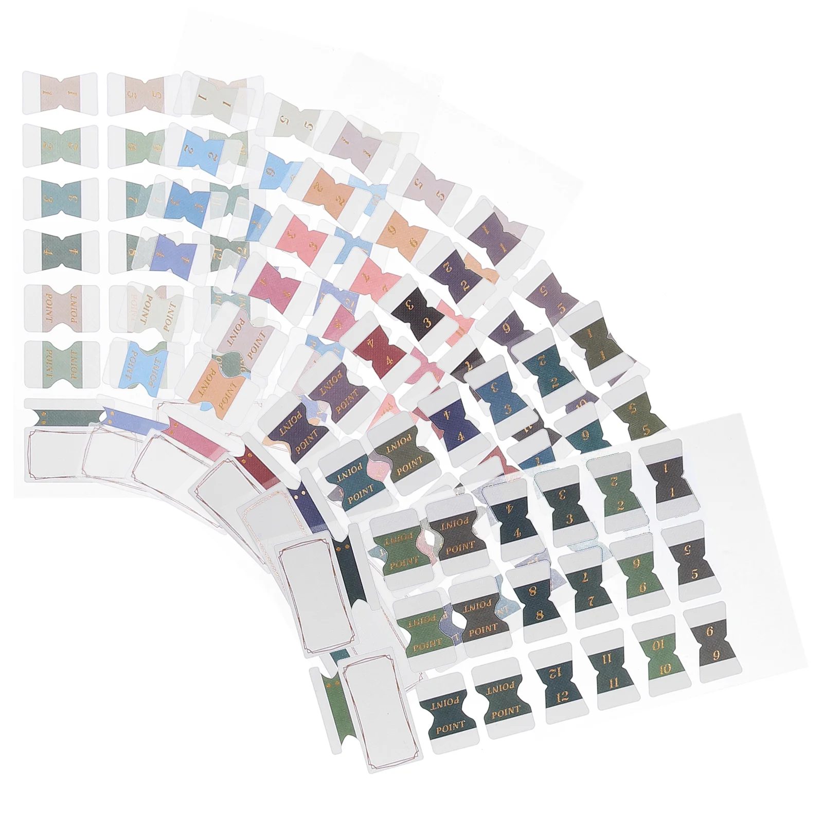 6 Sheets Label Monthly Index Post Tabs Labels Paper Dry Erase Markers Book Sticky