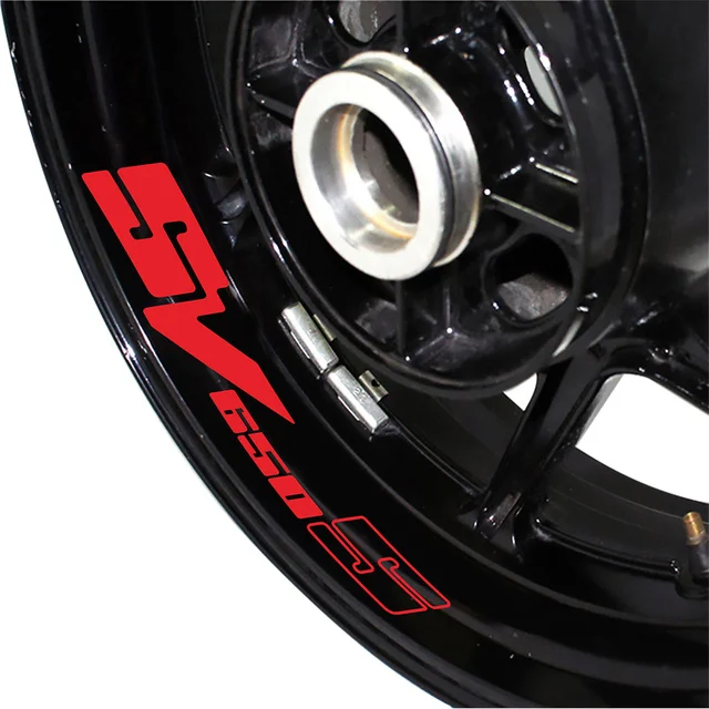 Hot Sales For SV650 SV650S SV1000 SV 650 650S 1000 Motorcycle Wheel Waterproof Reflective Decoration Sticker sv650 sv650s sv1000