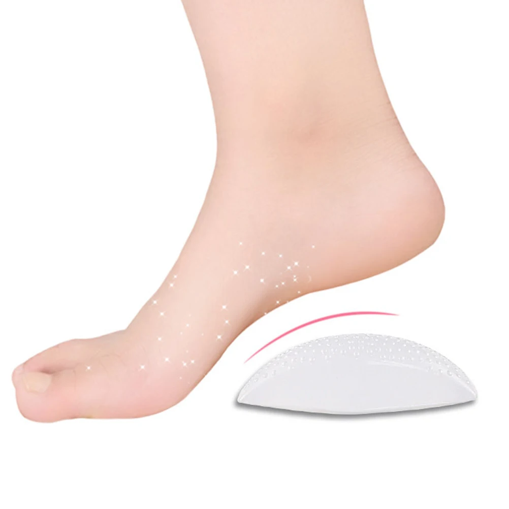 

5 Pairs Gel Insoles for Flat Feet Silicone Arch Support Wraps Durable Compression Pad Foot Care Tools Plantar Fasciitis Relief
