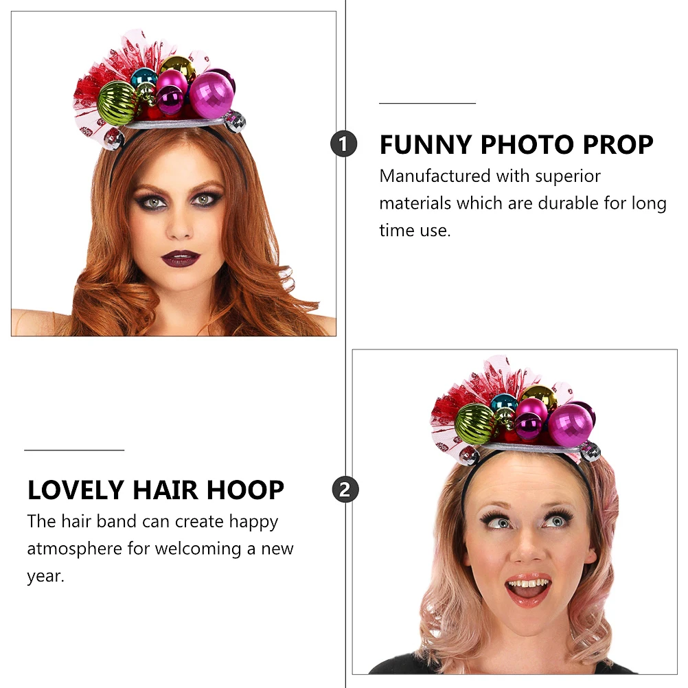 

1 pc Festive Unique Adorable Hairband Durable Party Decoration Lovely Hair Accessory Creative Headband For New Year Christmas