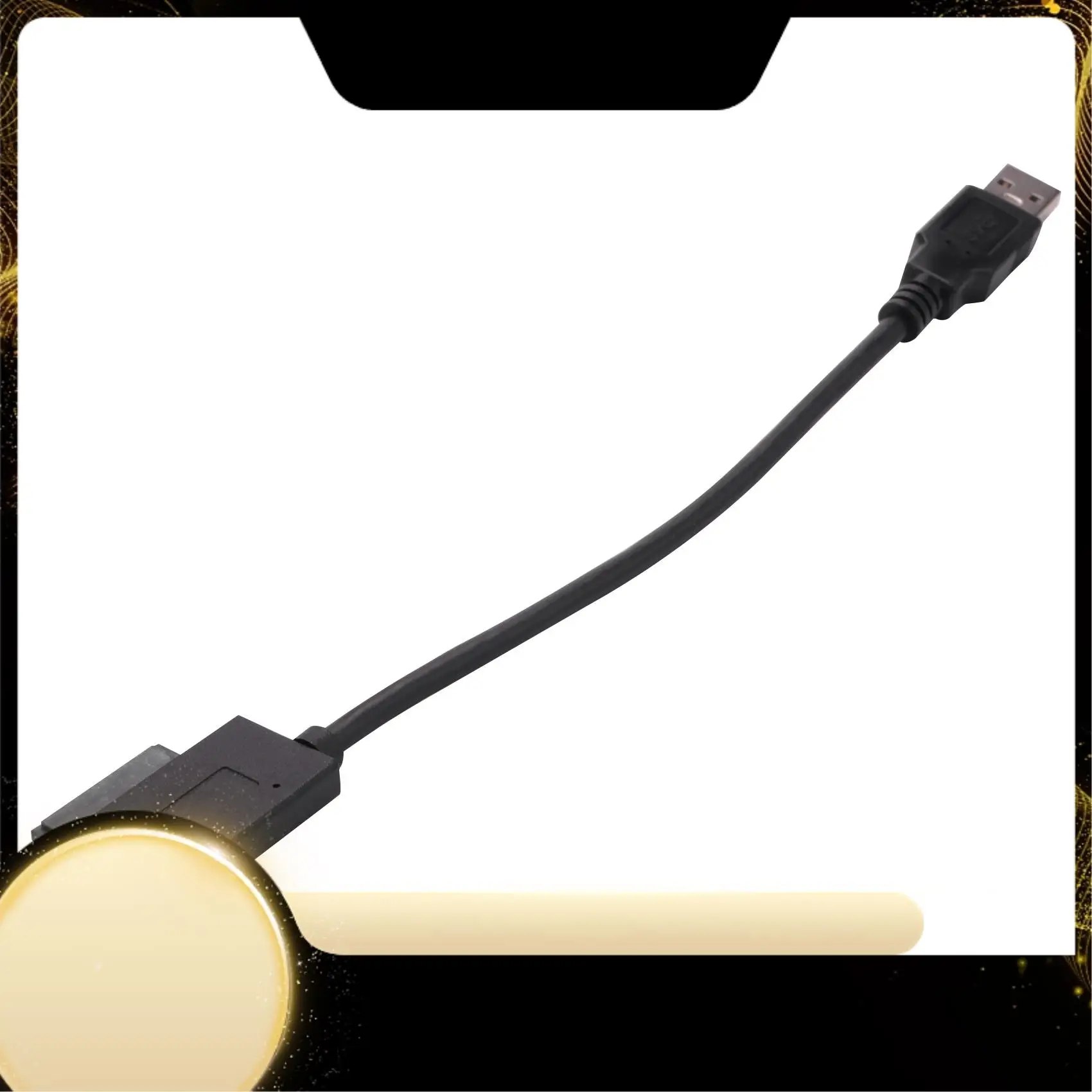 USB 3.0 To 7+6 13Pin Slimline SATA Laptop CD/DVD ROM Optical Drive Adapter Cable
