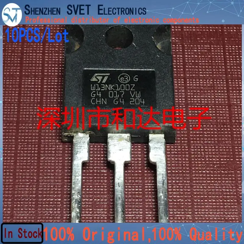 10PCS/Lot W13NK100Z STW13NK100Z   TO-247   Imported Original New And In Stock 100%Test