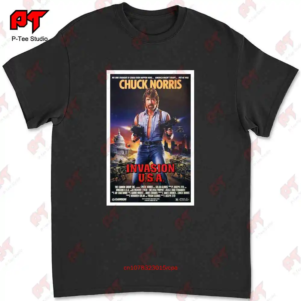 Chuck Norris Invasion Usa T-shirt 2XVB