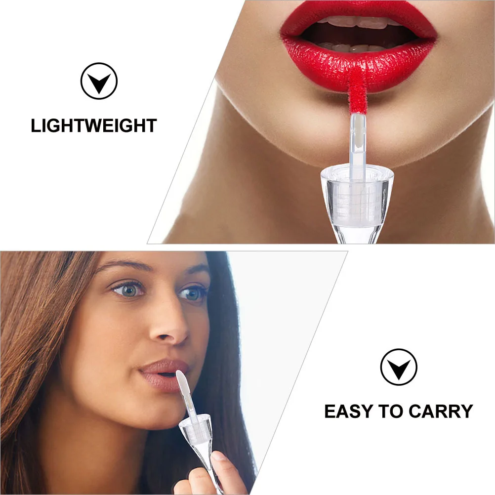 

10Pcs Empty Lip Gloss Bottles Portable Lightweight Reusable Small Lipstick Tubes DIY Lip Oil Liquid Container Organizer