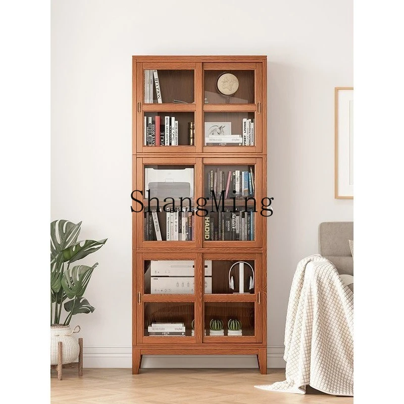 ZYY advanced exquisite with glass door dust display cabinet sliding door living room locker combination