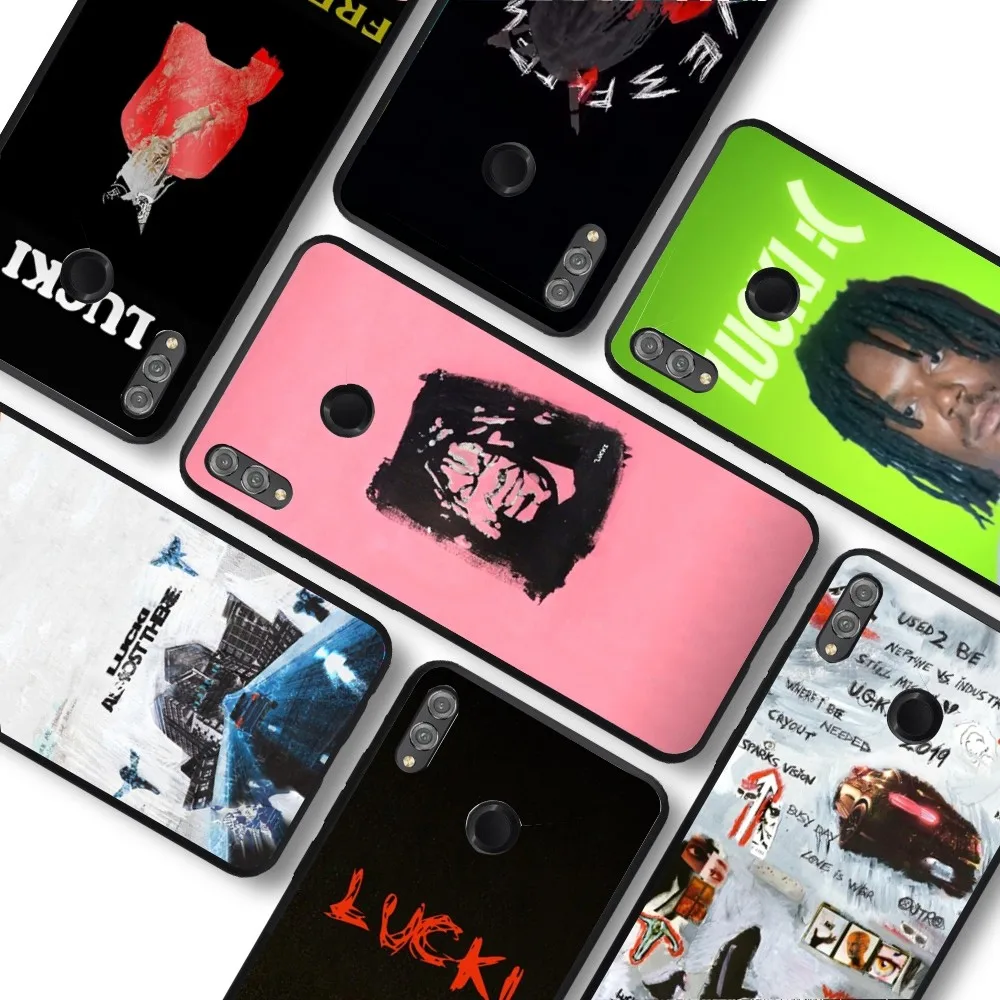 L-Lucki Rapper WAKE UP LUCKI Phone Case For Huawei Honor 10 lite 9 20 7A 9X 30 50 60 70 pro plus Soft Silicone Cover