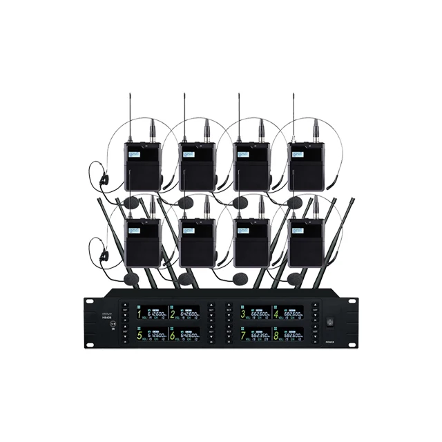 H8408 Professional One To Four Wireless Conference Microphone Handheld Waist Pack