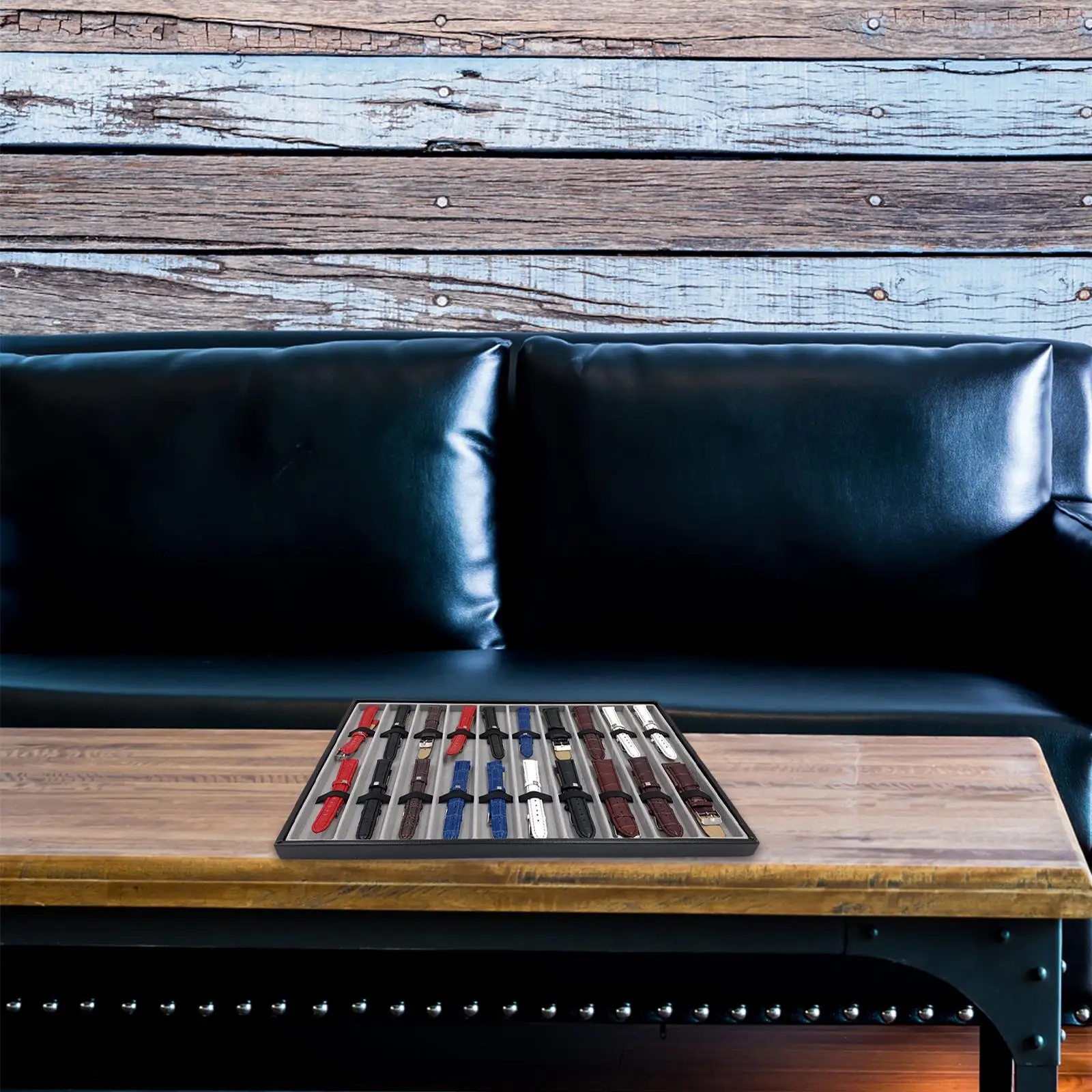 Watch B Velvet Wood Watchb Tray ganizer Storage Watch B Storage Box for Bracelet Collection Jewelry Display St