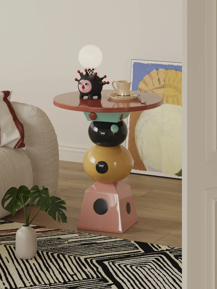 Square irregular polka dot edge rack sofa corner