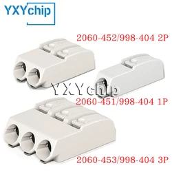 10Pcs 2060-451/998-404 1P 2060-452/998-404 2P 2060-453/998-404 3P P=4.0mm SMD PCB TERMINAL BLOCK PUSH-BUT Stock 100%New Original